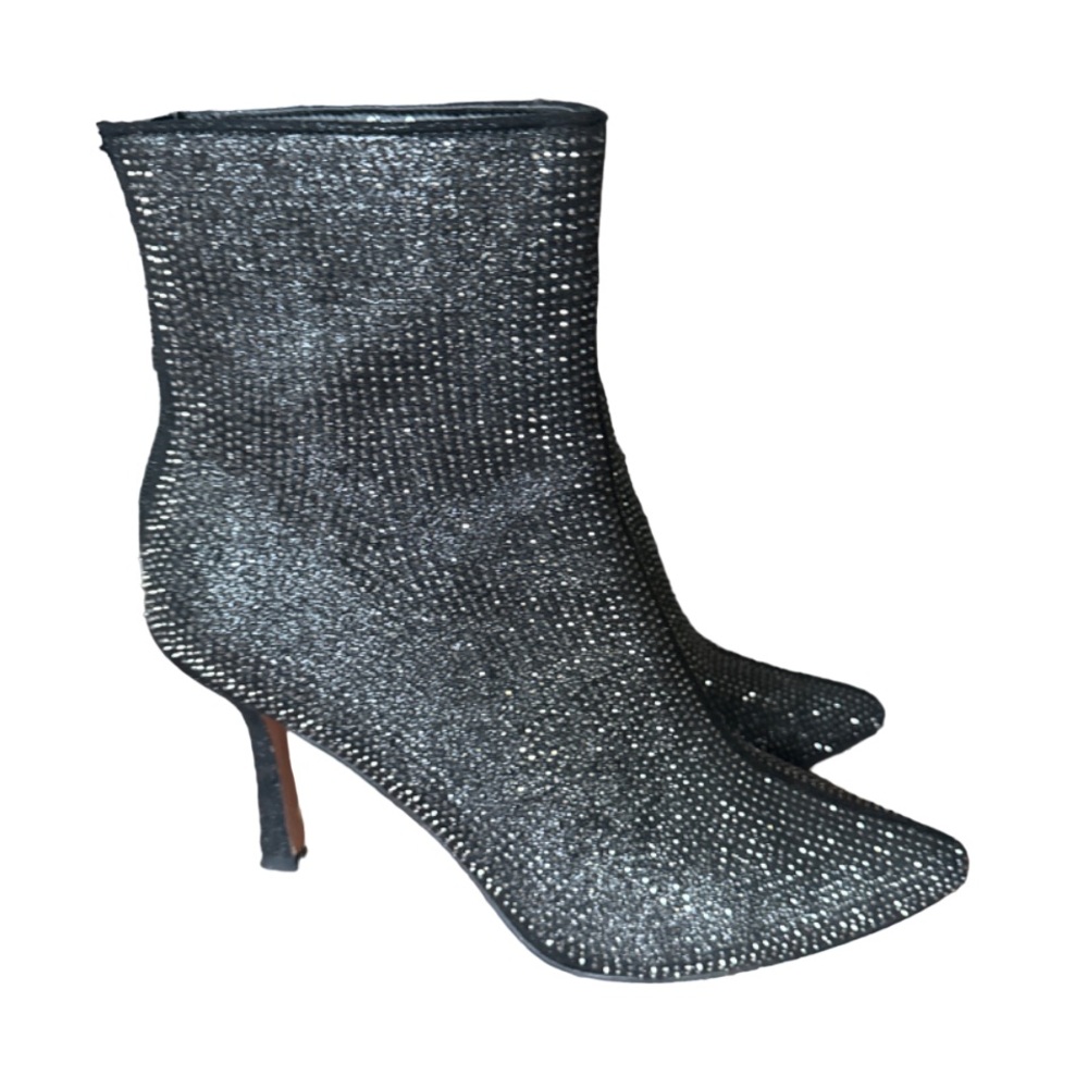 Sparkly Heel Booties